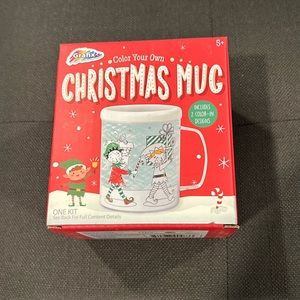 NWOT Grafix Color Your Own Christmas 🎄 mug